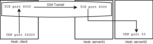 ssh port forwarding udp