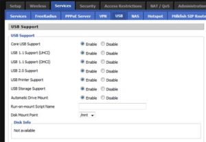 dd-wrt usb support